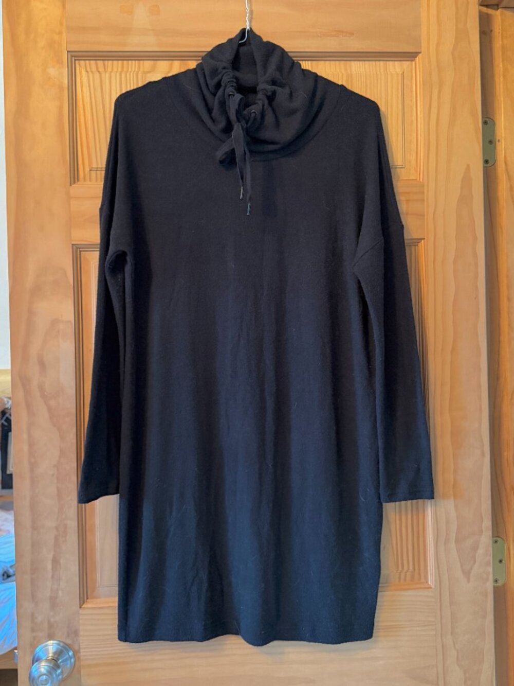 Banana Republic Knit Shift Dress Comfy Black Medium